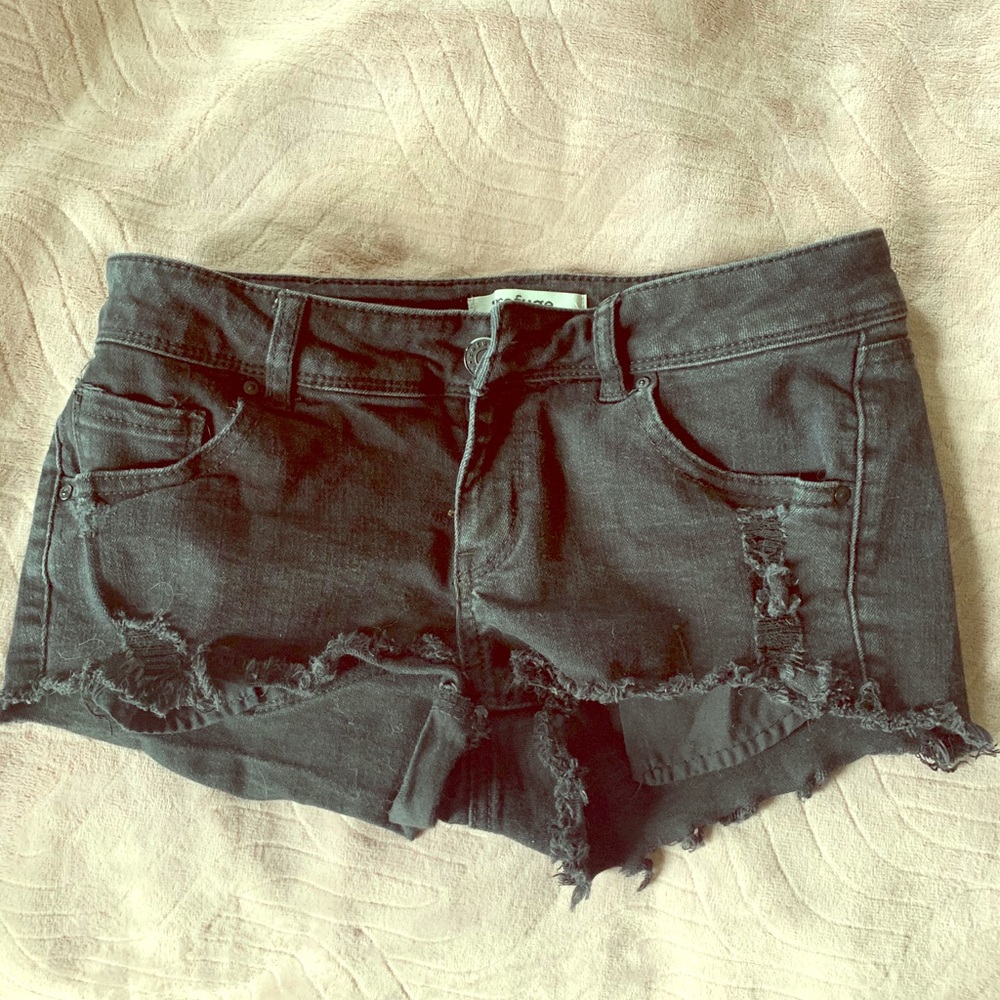 Black short shorts